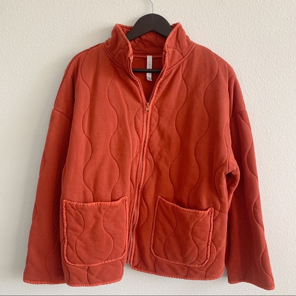 Fabletics Tedi Quilted Jacket Mandarine - Picture 10 of 12